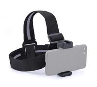 NovelGoal Head Mounted Cell Phone Fixed Bracket Carrying Sports Camera Bracket First Person View Shooting Accessory Straight Phone Clip