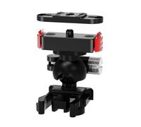NovelGoal Helmet Camera Mount, Quick Release Adapter Mount Base Compatible with Gopro 13-8, Ins ACE Pro2/1, GO 3S/3, Pocket 3, Camera Backpack Holder (Type 4)