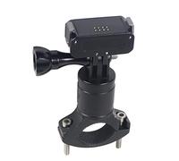 NovelGoal Magnetic Charging Base Foldable Tripod Mount 1/4" Power Supply Compatible with DJI Action 2 Car Motorcycle Helmet Holder (Handlebar Clip)