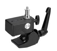 NovelGoal Photo Power Clamp Clip Multi-Function DSLR Camera Fixing Mount Clip Photo Studio Aluminum Alloy CNC Supper Clamp Tripod Accessories (Combo A)