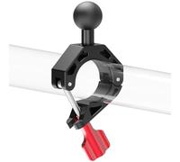 NovelGoal Super Clamp, Handlebar Clamp with Ball Head & 1/4" Screw, Camera Mount Adapter, High Load-Bearing Motorcycle Bike Pole Tube Camera Holder (1 Inch Ball Head)