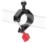 NovelGoal Super Clamp, Handlebar Clamp with Ball Head & 1/4" Screw, Camera Mount Adapter, High Load-Bearing Motorcycle Bike Pole Tube Camera Holder (17mm Ball Head)