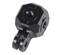 NovelGoal Tripod Base Mount Converter 1/4" 3/8" Holes Versatile Mini Magic Cube Compatible with GoPro DSLR Camera Ballhead Adapter (Cube B)