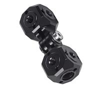 NovelGoal Tripod Base Mount Converter 1/4" 3/8" Holes Versatile Mini Magic Cube Compatible with GoPro DSLR Camera Ballhead Adapter (Cube D)