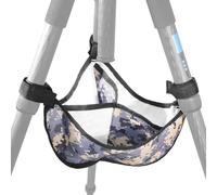 NovelGoal Tripod Stone Bag, Heavy Duty Weighted Sand Bags with 3 Compartments/Hook & Loop Straps, Tripod Sandbag Hammock Stabilizer Fits All Tripods (Camouflage)