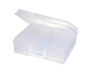 Novelinks Photo Case 4" x 6" Photo Box Storage - 16 Inner Photo Keeper Photo Organizer Cases Photos Storage Containers Box for Photos (Clear)