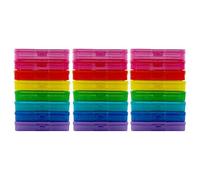 novelinks Photo Case 4" x 6" Photo Storage Boxes - Photo Organizer Cases Photo Keeper Picture Storage Containers Box for Photos - 24 PACK (Multi-colored)