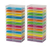 novelinks Transparent 4" x 6" Photo Storage Boxes - Photo Organizer Cases Photo Keeper Picture Storage Containers Box for Photos - 24 PACK (Clear)