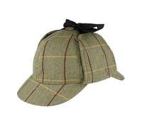 Novella Noori Check Tweed Deerstalker Hat for Men & Women, Wool Blend Hat