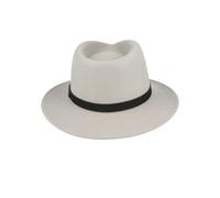 Novella Noori Wool Felt Fedora Hat - Classic Wide Brim, Durable Build, Crush-Resistant, Lightweight and Breathable Timeless Men's Hat - All Season Felt Fedora (UK, L, Sand)