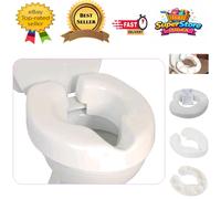 NRS Novelle Portable Clip-On Raised Toilet Seat, Height: 75 mm(3 feet), Aperture: 275 x 240 mm(11 x 9½ feet). Maximum User Weight 190 kg(30st) Not Suitable for All Toilets