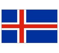 Novelties Direct Iceland/Icelandic Flag 5ft x 3ft (100% Polyester) With Eyelets For Hanging