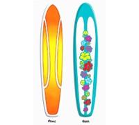 Novelties Direct Jointed CARDBOARD Decoration Surfboard 5ft Tall Printed Both Sides (1 In A Pack)