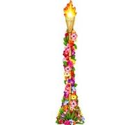 Novelties Direct Jointed Floral Tiki Torch 4ft Tall Printed Both Sides (1 In A Pack)