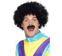 Novelties Direct Scouser Set Black Wig And Tash (1)