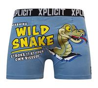 Novelty 2k17July Mens Boys Xplicit Designer Rude Boxer Shorts Trunks Funny Gift Underwear[Nautical Blue,XL]
