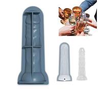 Novelty Adult Prank Ice Cube Mold, Large Cube Trays Silicone Ice Ball Maker with Lid, Reusable Silicone Make Ice Blocks and Funny Ice Coffee Cubes Tray