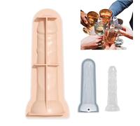 Novelty Adult Prank Ice Cube Mold, Large Cube Trays Silicone Ice Ball Maker with Lid, Reusable Silicone Make Ice Blocks and Funny Ice Coffee Cubes Tray