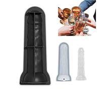 Novelty Adult Prank Ice Cube Mold, Large Cube Trays Silicone Ice Ball Maker with Lid, Reusable Silicone Make Ice Blocks and Funny Ice Coffee Cubes Tray