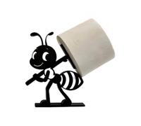Novelty Ant Tissue Holder, No Drill Paper Dispenser, 3.94x4.53 Inches 3D Print Bathroom Roll Rack, Polymer Wall Mount Holder, Funny Design Tissue Storage, Restroom Decor for Home Office