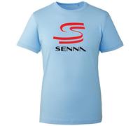 Novelty Ayrton Fan Senna T-Shirt, Famous Retro Iconic Formula Car Driver Racing Lover Best Athlete Admire Logo Shirt, Gift Unisex Tee Top