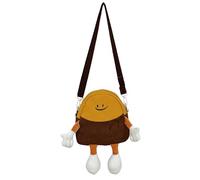 Novelty Bag - Shape Pouch, Unique Creative Food Animal, Soft Fleece Exterior Shell, Smooth Sliding Zipper Teeth, Detachable Chain Strap Link, Kawaii Japanese Style Fashion Item | Theme Party Cosplay
