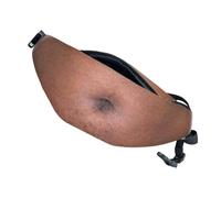 Novelty Belly Waist Bag Men,Realistic Adjustable Fanny Pouch, PU Leather | 17.72x7.87 inches for Trip Sports Cycling Walking Beach Outdoor Workout Travel Hiking Running