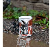 Boxer Gifts Funny Cycling Gifts for Men - Novelty Mountain Bike Mug - Dirt Never Hurt - Biking Secret Santa Gift for Him