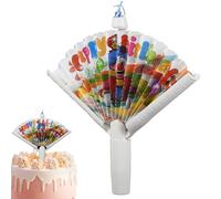 Novelty Birthday Candle | Trick Cupcake Candles With Clown Pattern - Cake Topper Decoration, Funny Cake Props For Birthday Party, Holiday Celebration Or Special Event
