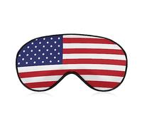 Novelty Blackout Eye Mask,American Flag Blue with Stars Sleep Masks Sleeping Mask Blindfold Eye Cover Eye Shade with Adjustable Strap for Men Women Teen Boys Girls Kids Travel