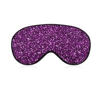 Novelty Blackout Eye Mask,Purple Glitter Sleep Masks Sleeping Mask Blindfold Eye Cover Eye Shade with Adjustable Strap for Men Women Teen Boys Girls Kids Travel