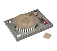 Novelty Cardboard Cat Scratching Board Vinyl Record Player Style Cat Scratcher for Indoor Cats, Small or Large Cat Scratching Pad