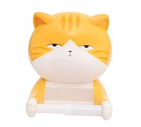 Novelty Cat Toilet Roll Holder - Wall Mounted Tissue Paper Dispenser, Cute Cat Design for Children’s Bathroom Decor