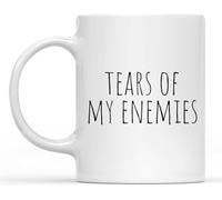 Novelty Ceramic Coffee Mug - Cool Birthday Gift for Coworkers & Sister, Sweats of My Enemies Quote, White Ceramic Perfect Colleagues & Sisters On Birthdays, Rctt9895 11Oz