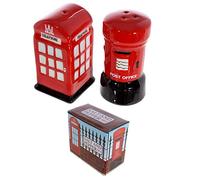 Novelty Ceramic Telephone and Letterbox Salt and Pepper Set
