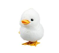 Novelty Chicken Stuffed Toy With Children Favorite Moving For Party Favors Kids Easter Egg Bonnet Decoration (White, One Size)