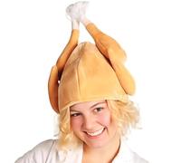 Novelty Christmas Hat Funny Xmas Hat Turkey Hat Costume Christmas Reindeer Hat Secret Santa Hat Christmas Party Headwear Christmas Fancy Dress Accessories Crazy Wacky Hat Gifts for Thanksgiving Xmas