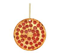 Novelty Christmas Ornaments Slice Pizza Decorations,Hanging Personalized Party Supplies, Funny Xmas Decorations Funny Pizza Slice Food Decoration for Christmas Tree New Year Party Decoration Presents
