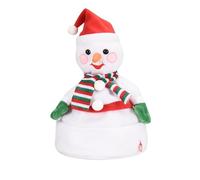 Novelty Christmas Plush Santa Hat,Dancing Singing Light Up Christmas Hat,Xmas Party Family Gifts (Snowman)