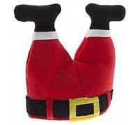 Novelty Christmas Santa Hat - Father Christmas Legs Stuck in Chimney
