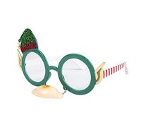 Novelty Christmas Theme Glasses (Christmas Tree, Santa, Reindeer, Snowflake etc) (Elf with Nose)
