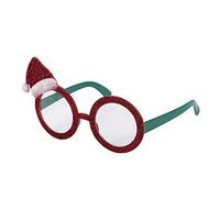 Novelty Christmas Theme Glasses (Christmas Tree, Santa, Reindeer, Snowflake etc) (Red Santa Hat)