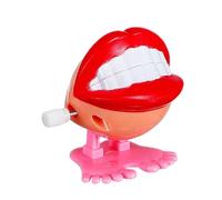 Novelty Chutting Teeth Toy - Animated Mechanical Walking and Chewing Toy for Kids and Adults, Prank Prank for Desk Decor | Classic Toy Foot Trinket