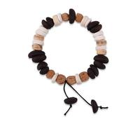 Novelty Coffee Bean Bracelets Beaded Coconut Husk Bracelet Wristband Adjustable Coffees Bracelet Gifts for Barista Coffee Lovers Enthusiasts Stuff Crafts Accessories