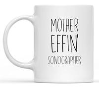 Novelty Coffee Mug/Cup Funny Gifts for Sonographer, Coffee Mug Double Sided Mug for Sonographer, Sonographer Birthday Gift, Thanksgiving Or Christmas 11Oz Holiday Drinking Cups