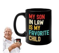 Novelty Coffee Mugs | 350ml Ceramic Son in Law Design Utensil,Themed Party Tea Cups,for Boys Girls Milk Tea Enthusiasts Birthdays Holidays Mother's Day Father's Day