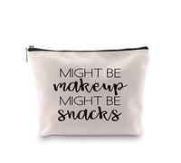 Novelty Cosmetic Bag Might Be Makeup Might Be Snacks Gift for Girls (Makeup Snacks EU)