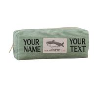 Novelty Crisp Packet Pencil Case, Custom Face Leather Pouch (Green)
