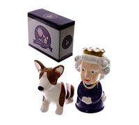 Novelty Cruet Salt and Pepper Sets Ceramic Collectables Hotdog or Queen (Queen)