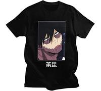 Novelty Dabi Blueflame Men T Shirt Men Short Sleeves Streetwear Anime Manga MHA My Hero Academia Tshirt Cotton Black